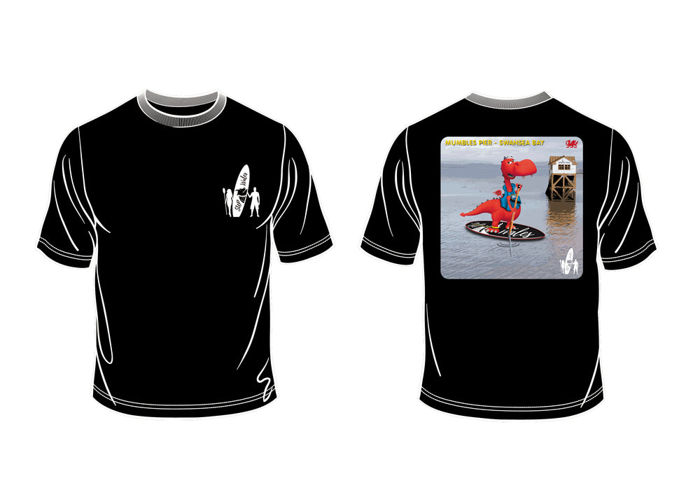 Dai The Dragon Tee - Mumbles Pier - Swansea Bay