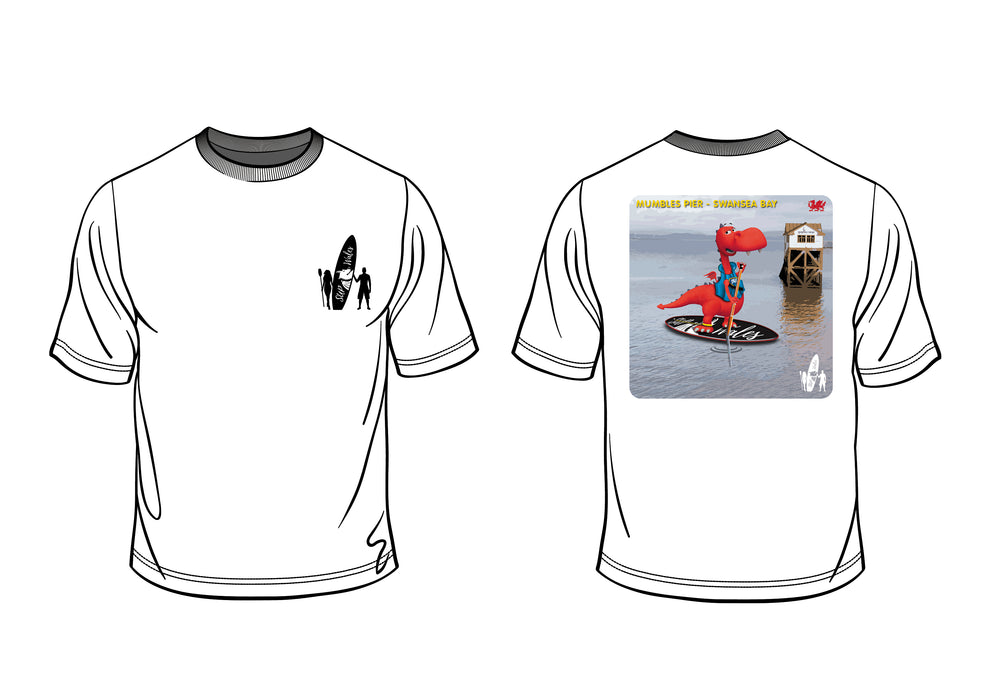 Dai The Dragon Tee - Mumbles Pier - Swansea Bay